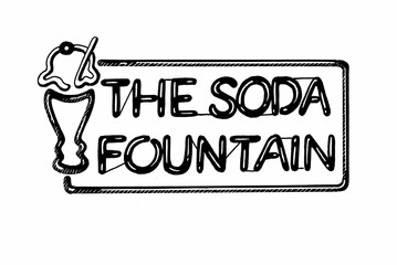 soda fountain sign