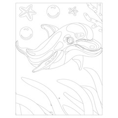 Printable shark coloring pages for kids
