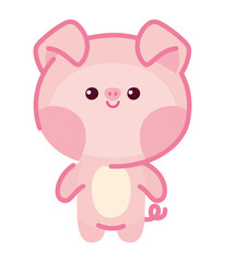 Fototapeta na wymiar cute pig design