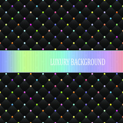 Abstract geometric background with colorful beads. Vector illustration.