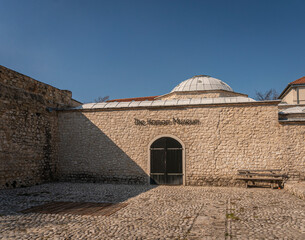 Facade of the Hamam Museum in the city of Mostar, Bosnia & Herzegovina