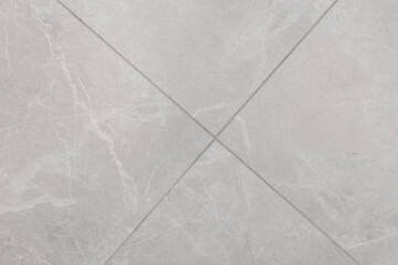 Naklejka premium Light Grey White Marble Ceramic Floor Tile with Abstract Stone Pattern Surface Texture Background