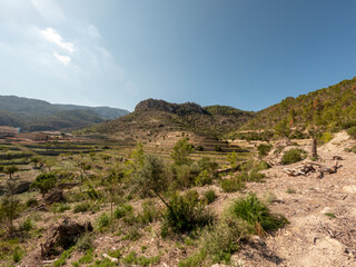 Fototapeta na wymiar Tramuntana mountain range landscape , Mallorca, or Majorca, Balearic Islands, Spain, Europe