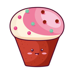 red cupcake kawaii