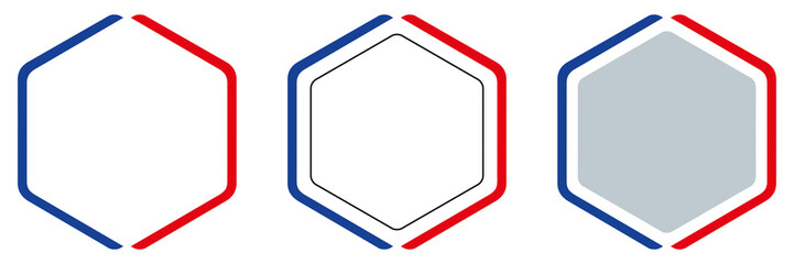 HEXAGONE TRICOLORE