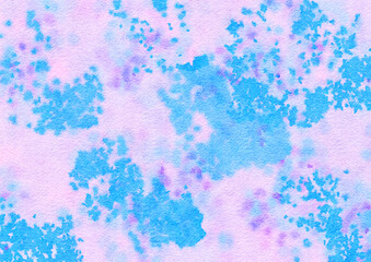 pastel abstract watercolor background with bleeding paint and drips