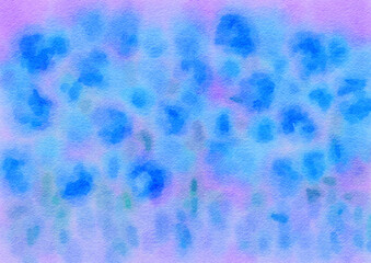 blue watercolor paper background, abstract wet impressionist paint pattern, graphic design