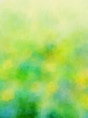 green watercolor paper gradient background, abstract wet impressionist paint pattern, graphic design
