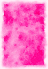 Obraz premium pink watercolor paper background, abstract wet impressionist paint pattern, graphic design