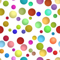 Multicolor background, colorful vector texture with circles. Splash effect banner. Dotted abstract illustration with blurred drops of rain. Seamless pattern for fabric, textile