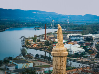 Le Pouzin et la vue près de la Sainte Vierge 