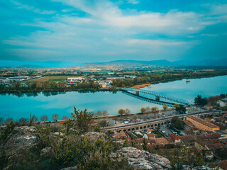 The iron bridge in Le Pouzin
