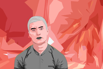 una noche en al ciudad junto a las palmeras  