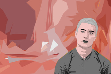 una noche en al ciudad junto a las palmeras  