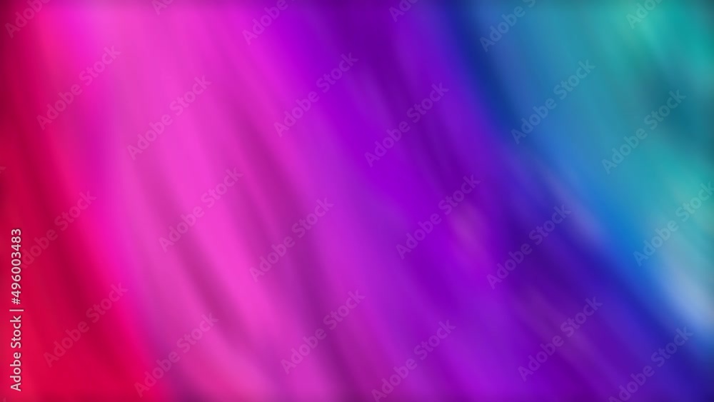 Wall mural abstract magenta bluewatercolor gradient cycle slow motion background loop
