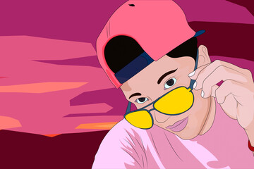 un anochecer cerca del mar bajo las palmas