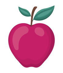 cute apple illustration