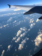 Fototapeta premium view from airplane window