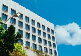 modern office building with sky Miami Beach  