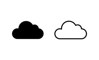 Cloud icon vector. cloud sign and symbol