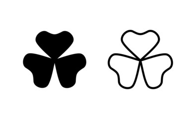 Clover icon vector. clover sign and symbol. four leaf clover icon.