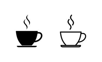 coffee cup icon vector. cup a coffee sign and symbol