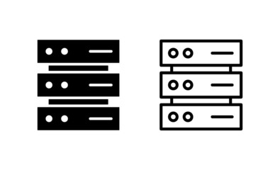 Database icon vector. database sign and symbol