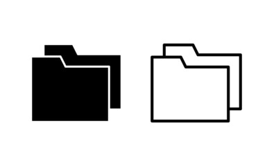 Folder icon vector. folder sign and symbol