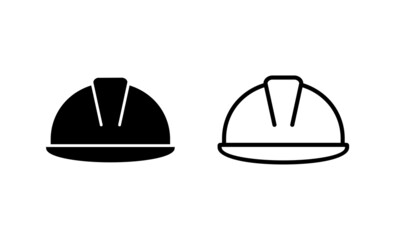 Helmet icon vector. Motorcycle helmet sign and symbol. Construction helmet icon. Safety helmet