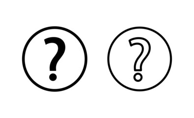 Question icon vector. question mark sign and symbol