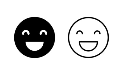 Smile icon vector. smile emoticon icon. feedback sign and symbol