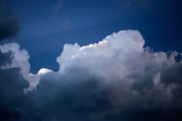 blue sky with clouds