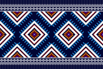 Geometric abstract ethnic patterns design. Aztec fabric carpet mandala ornament chevron textile decoration wallpaper. Tribal native traditional ethnic embroidery vector illustrations background 