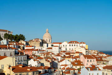 Fototapeta na wymiar Alfama old town district of Lisbon , Portugal