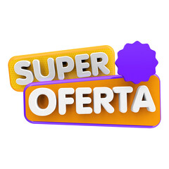 Selo 3d Varejo em portugu&ecirc;s | Super Oferta