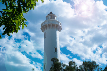 Panorama del faro de Progreso, Yucatán 