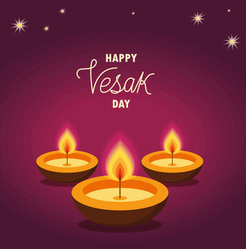 Happy Vesak Day Cartel