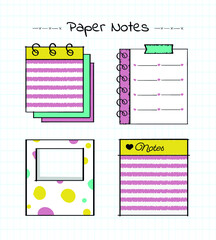 hand-drawn note paper