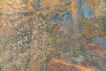 pattern of old rusty metal plate