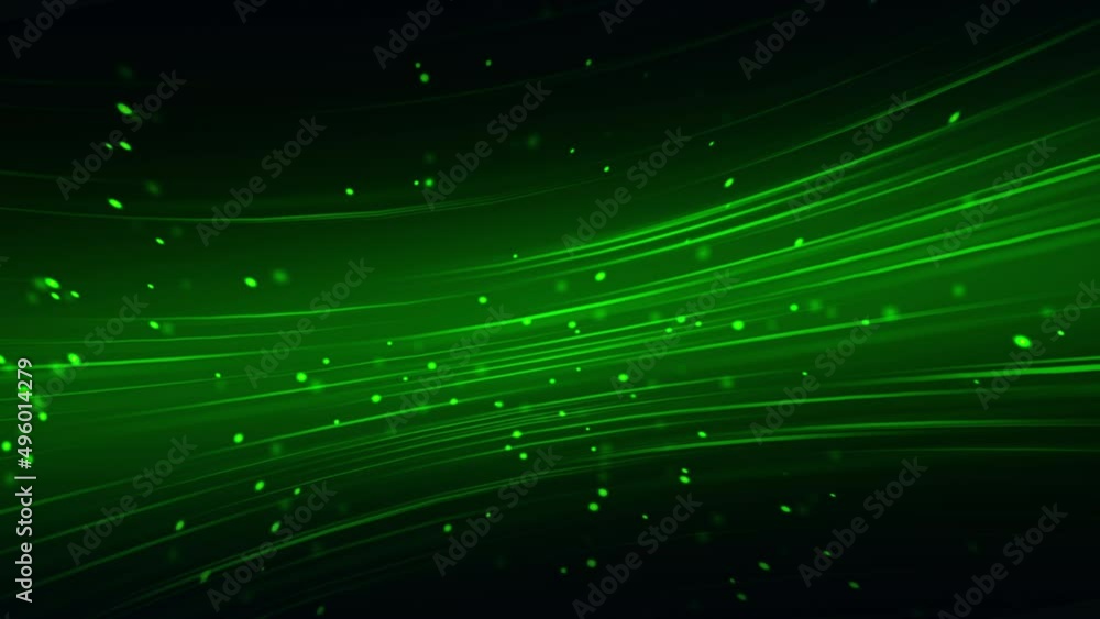 Canvas Prints abstract green line moving background
