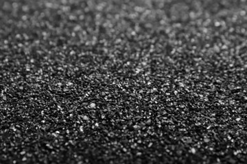 Coconut activated carbon as background