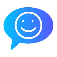smile emoji gradient icon