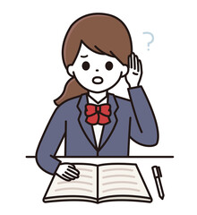 学生 女性 授業 女子高校生 難聴