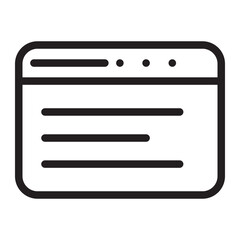 web communications line icon