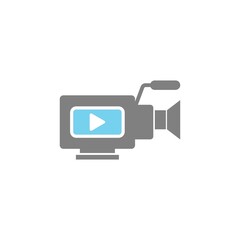 Video Camera, Film Camera Icon illustration