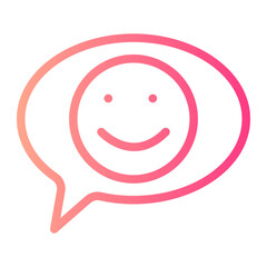 smile emoji gradient icon