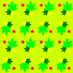 autumn leaves seamless pattern