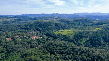Fototapeta na wymiar Aerial view of the Presidente Castello Branco Highway.