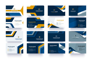 Business greeting card template design. introduce card include sample text position. vector illustration design.