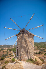 Historical windmill.. Foca, Izmir, Turkey